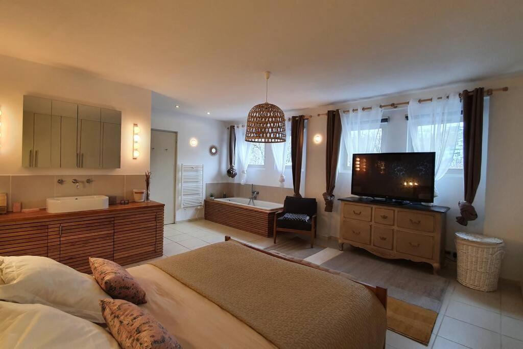 Chalet Entier 110M2 Avec Vue Et Sauna A 10 Min Des Pistes ซานต์-โฟย์-ตาฮองเตส ภายนอก รูปภาพ